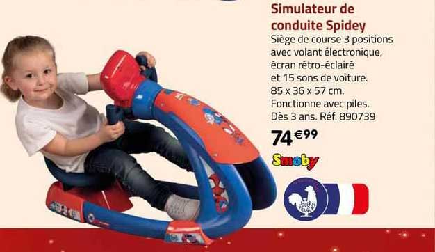 simulateur de conduite spidey