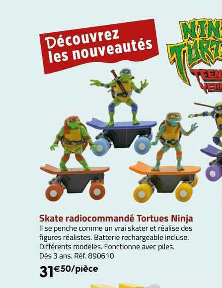 skate radiocommandé tortues ninja