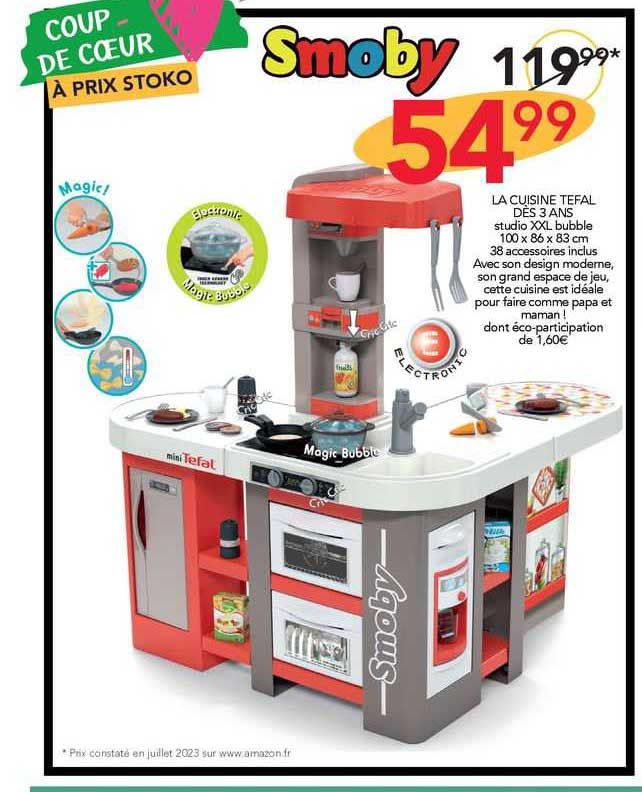 smoby la cuisine tefal dès 3 ans