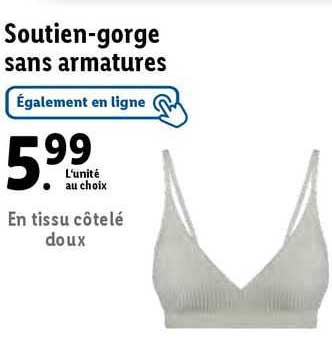soutien-gorge sans armatures