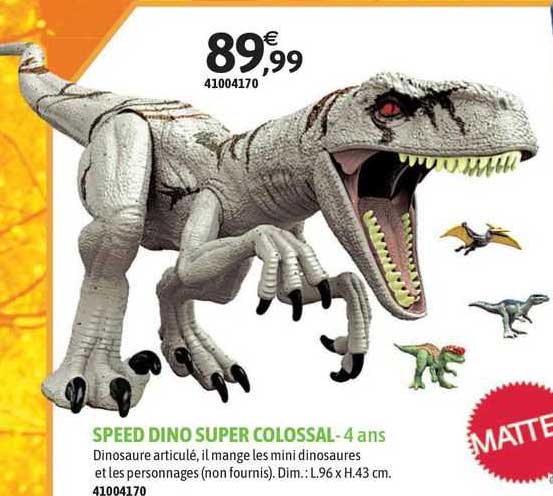 speed dino super colossal mattel