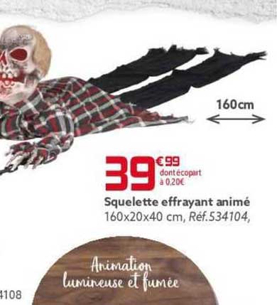 Squelette Affrayant Animé