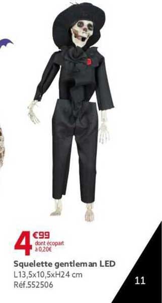 squelette gentleman led