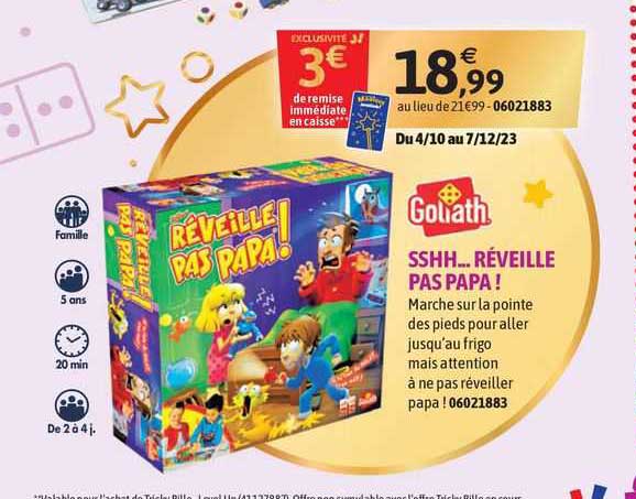 sshh..réveille pas papa!