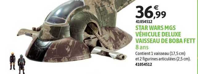 star wars mgs véhicule deluxe vaisseau de boba fett