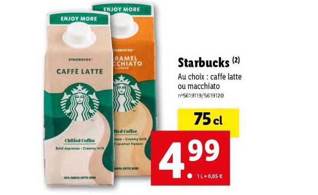 starbucks caffe latte ou macchiato