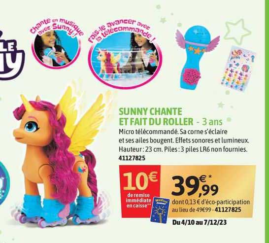 sunny chante et fait du roller