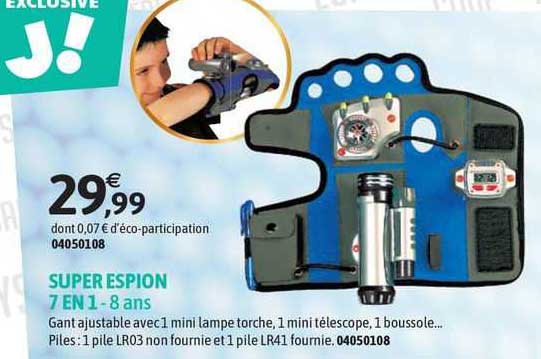 super espion 7 en 1 - 8 ans