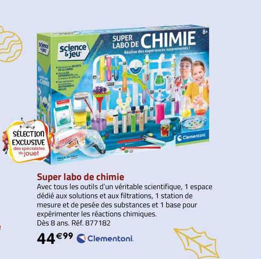 super labo de chimie clementoni
