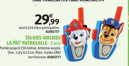 talkies-walkies la pat'patrouille