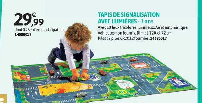 tapis de signalisation avec lumières - 3 ans