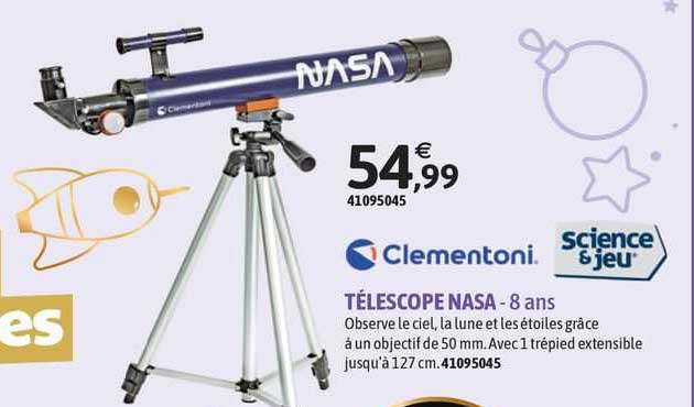 télescope nasa clementoni - 8 ans