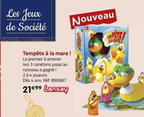 tempête à la mare ! lansay