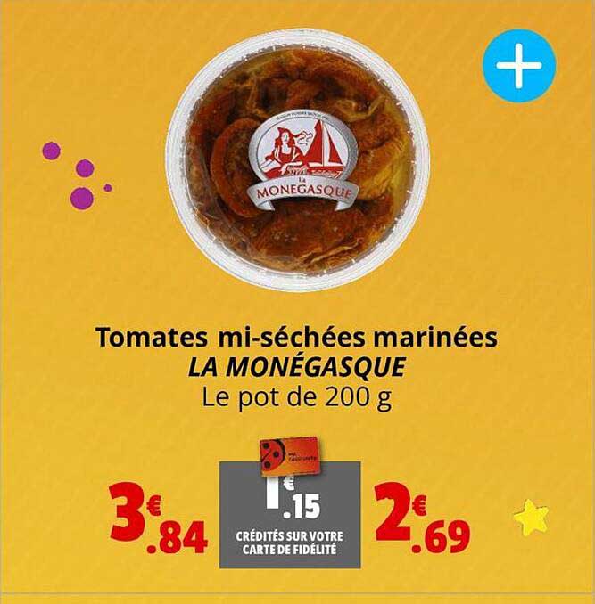 tomates mi-séchées marinés la monégasque