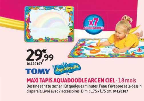 Tomy Maxi Tapis Aquadoodle Arc En Ciel
