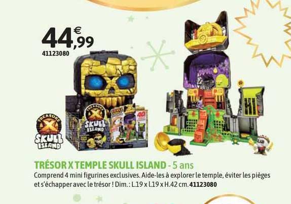 trésor x temple skull island