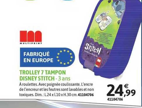 trolley 7 tampon disney stitch
