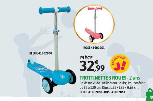 trottinette 3 roues - 2 ans