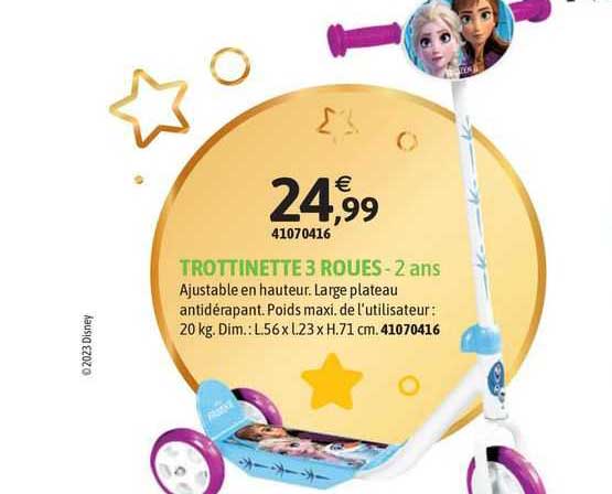 trottinette 3 roues - 2 ans