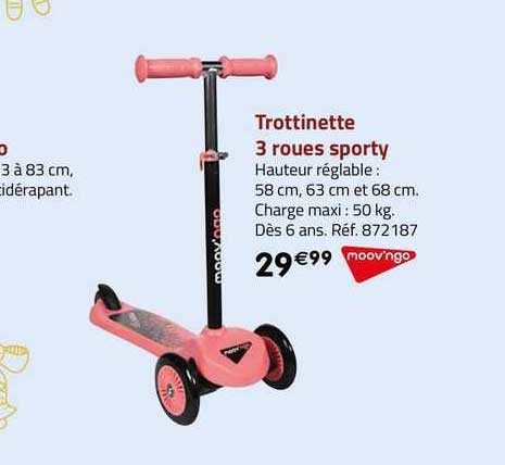 Trottinette 3 Roues Sporty Moov'ngo