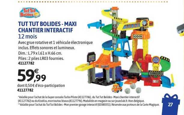 tut tut bolides - maxi chantier interactif
