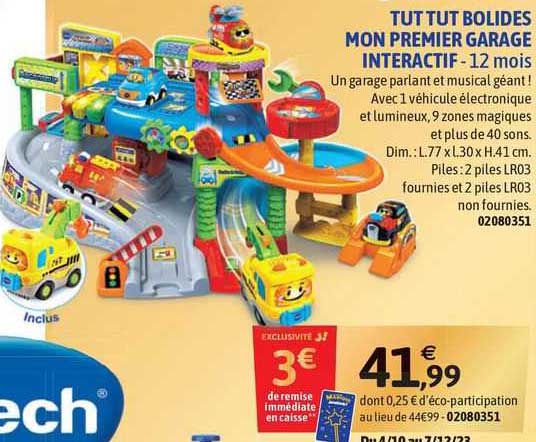tut tut bolides mon premier garage interactif