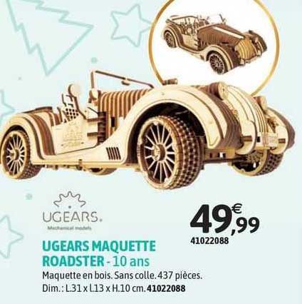 ugears maquette roadster