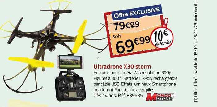 ultradrone x30 storm mono motors