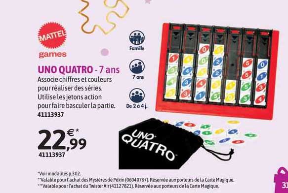 uno quatro mattel - 7 ans