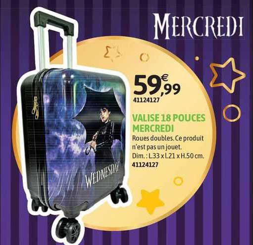valise 18 pouces mercredi