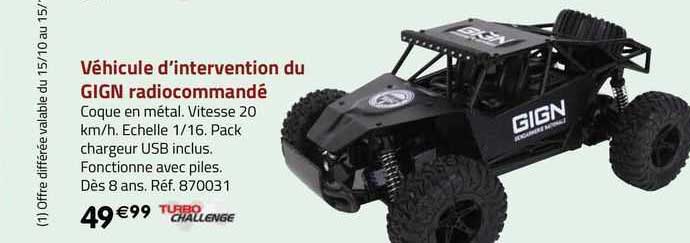 véhicule d'intervention du gign radiocommandé