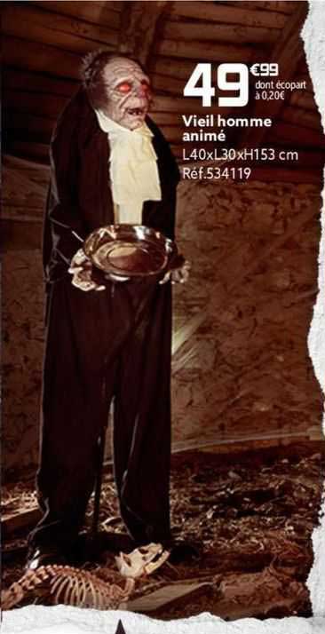 vieil homme animé