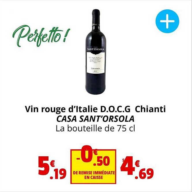 vin rouge d'italie d.o.c.g. chianti casa sant'orsola