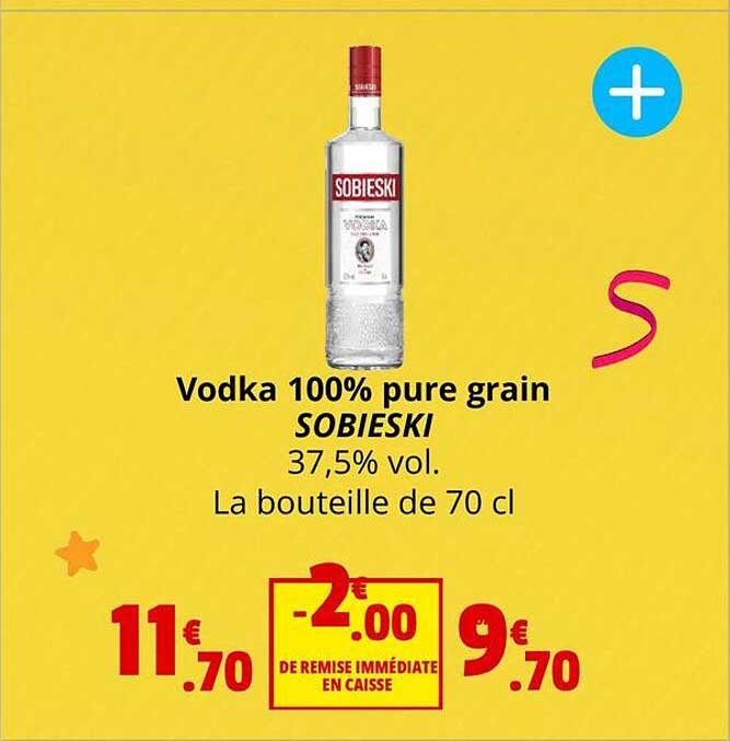Vodka 100% Pure Grain Sobieski