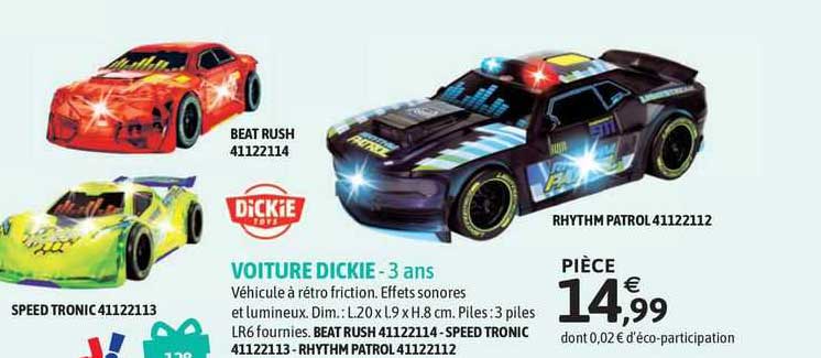 voiture dickie - 3 ans