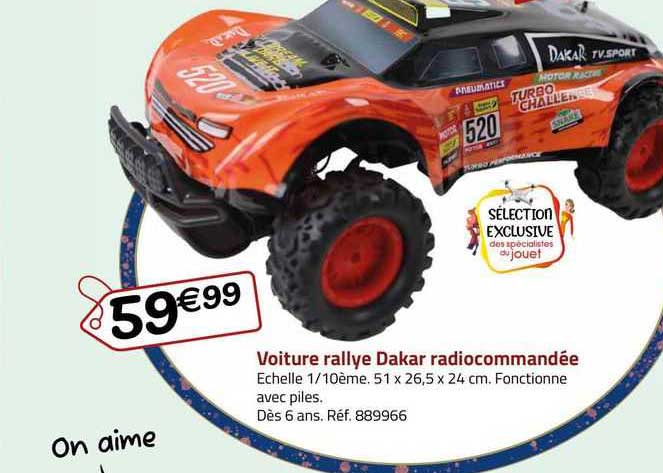 voiture rallye dakar radiocommandée