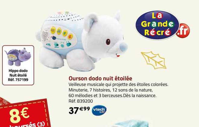 vtech ourson dodo nuit étoilée