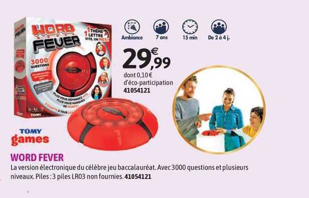word fever tomy games