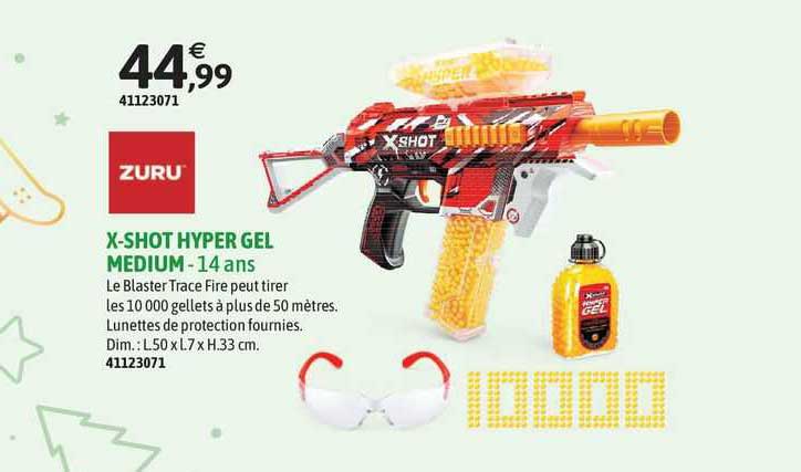 zuru x-shot hyper gel medium - 14 ans