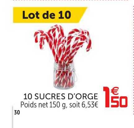 10 sucres d'orge