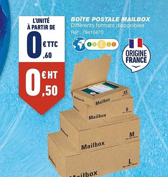 boîte postale mailbox