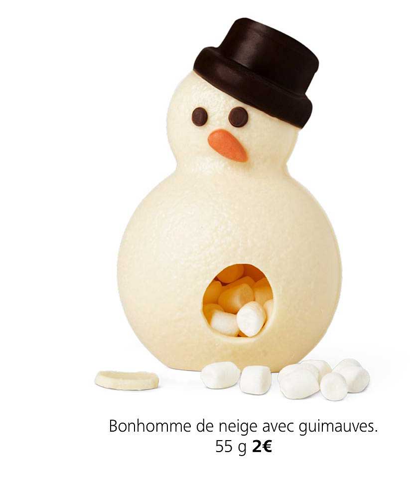 bonhomme de neige avec guimauves