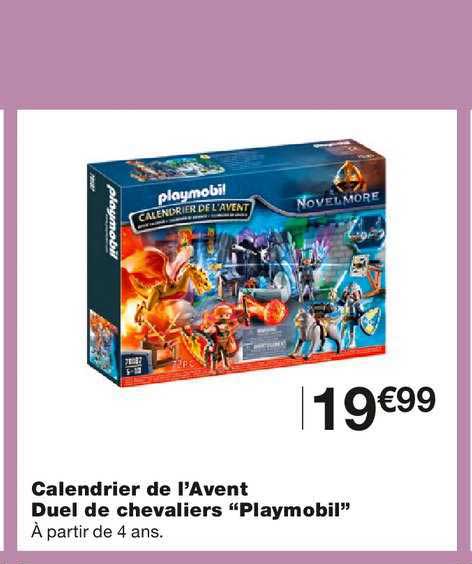 calendrier de l'avent duel de chevaliers playmobil