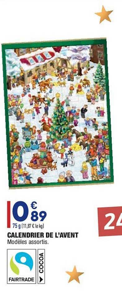 calendrier de l'avent fairtrade
