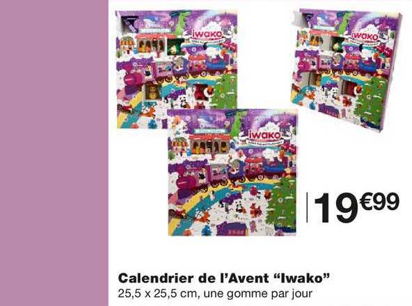 calendrier de l'avent iwako