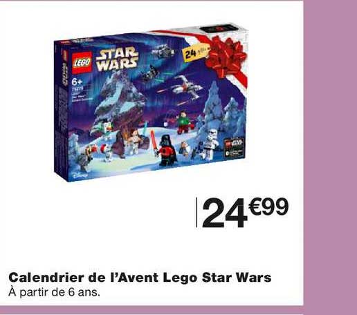 calendrier de l'avent lego star wars