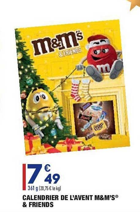 calendrier de l'avent m&m's & friends