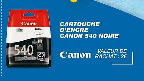 cartouche d'encre canon 540 noire