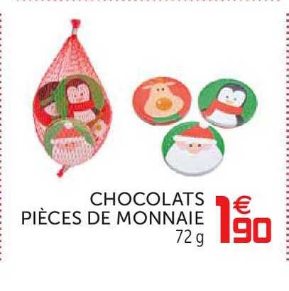 chocolats pièces de monnaie