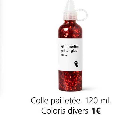 colle pailletée